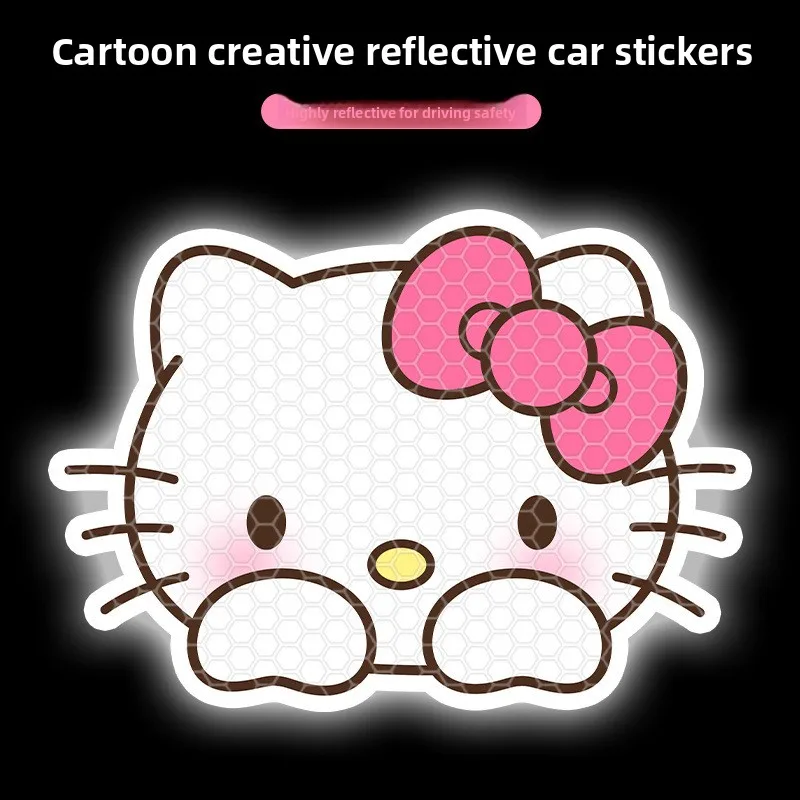 Hello Kitty Cute Cartoon Reflective Car Decor Stickers, Waterproof Night Warning Decals for Front & Rear of Car, 10 Pieces Set
Hello Kitty Cute Cartoon Reflective Car Decor Stickers, Waterproof Night Warning Decals for Front & Rear of Car, 10 Pieces Set