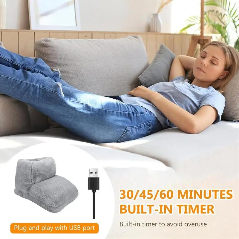 Electric Foot Warmer Soft Warm Foot Boots Adjustable Foot Heating Pad Fast Heating Used For Winter Home Bedroom Sofa Heating
Electric Foot Warmer Soft Warm Foot Boots Adjustable Foot Heating Pad Fast Heating Used For Winter Home Bedroom Sofa Heating