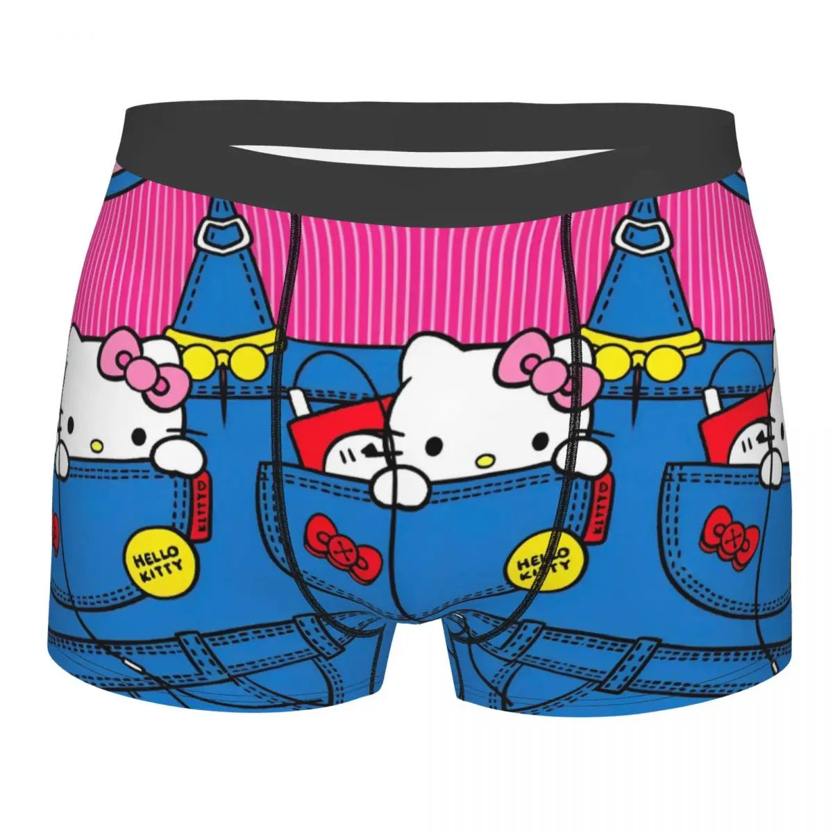 Мужское нижнее белье Hello Kitty в кармане, трусы-боксеры, шорты, забавные мягкие трусы для мужчин, большие размеры
Мужское нижнее белье Hello Kitty в кармане, трусы-боксеры, шорты, забавные мягкие трусы для мужчин, большие размеры