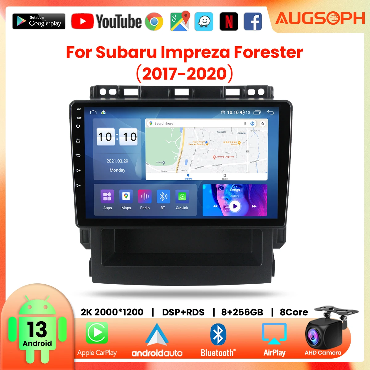 Android 13 Car Radio for Subaru Impreza Forester 2017-2020,9inch Multimedia Player with 4G WiFi Carplay & 2Din GPS
Android 13 Car Radio for Subaru Impreza Forester 2017-2020,9inch Multimedia Player with 4G WiFi Carplay & 2Din GPS