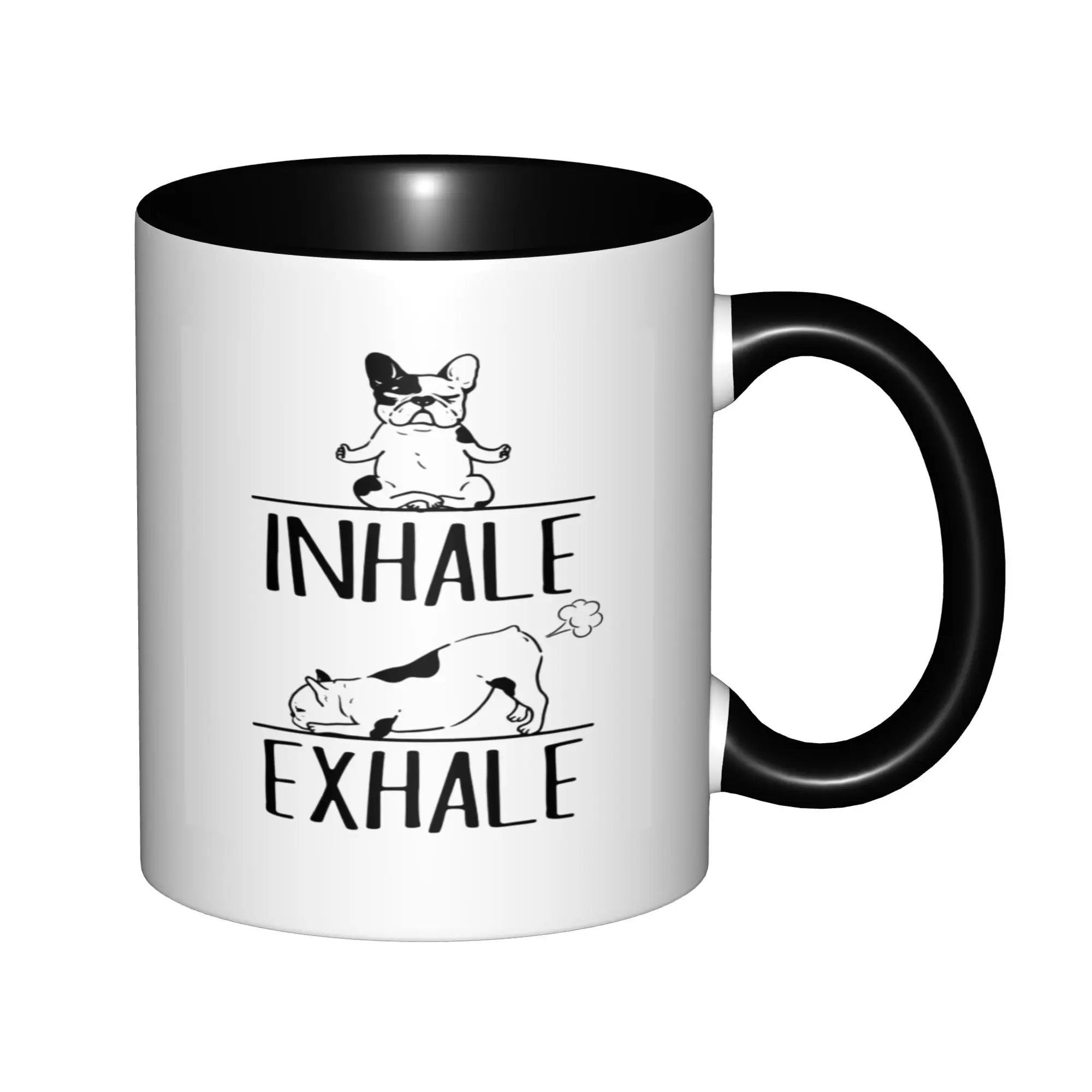 French Bulldog Frenchie Mom Dad Yoga Meditation Inhale ExHale Mugs With Black Handle Birthday Coffee Mugs Ceramic Tea Cups 11oz
French Bulldog Frenchie Mom Dad Yoga Meditation Inhale ExHale Mugs With Black Handle Birthday Coffee Mugs Ceramic Tea Cups 11oz