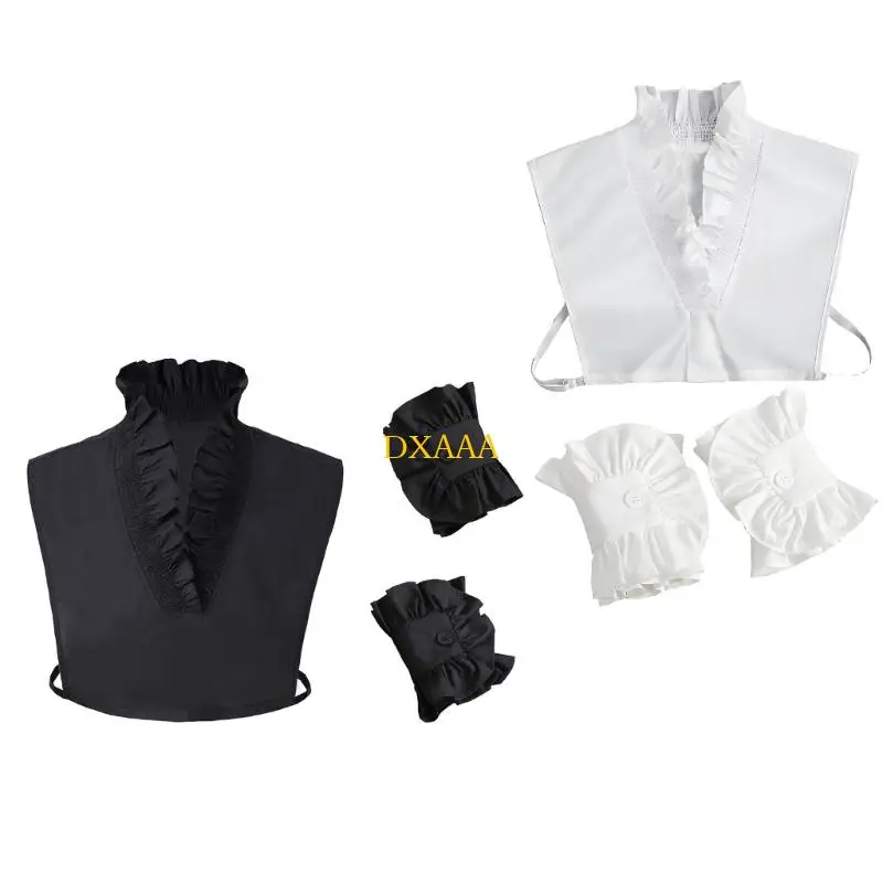 DXAA Trendy V-shape Faux Collar Decorative Arm Sleeves for Office Women Daily Wear
DXAA Trendy V-shape Faux Collar Decorative Arm Sleeves for Office Women Daily Wear