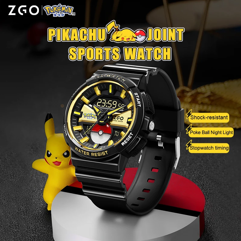 Pokémon Watch Pikachu Multi-function Sport Waterproof Electronic Watch Poké Ball LED Student Children Boy Girl Boxes Birthday
Pokémon Watch Pikachu Multi-function Sport Waterproof Electronic Watch Poké Ball LED Student Children Boy Girl Boxes Birthday