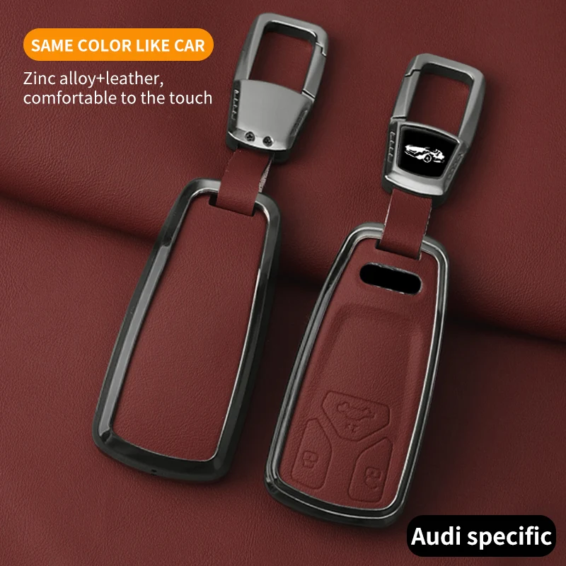 3 Buttons Metal Leather Car Key Case Cover For Audi Q3 A4 A5 Q5 Q7 SQ7 8W S4 S5 TT TTS 8S RS TFSI Protector Keychain Accessories
3 Buttons Metal Leather Car Key Case Cover For Audi Q3 A4 A5 Q5 Q7 SQ7 8W S4 S5 TT TTS 8S RS TFSI Protector Keychain Accessories