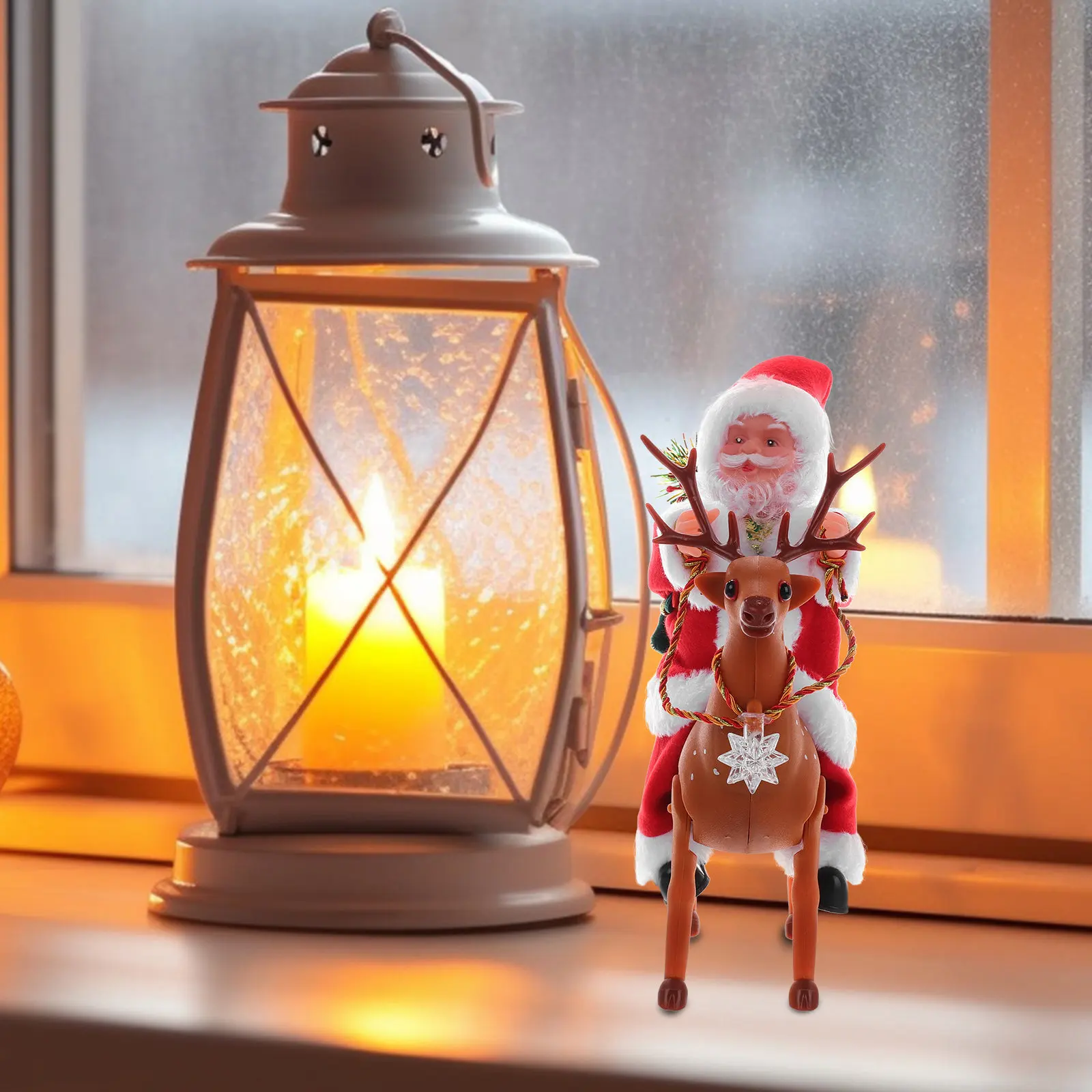 Walking Deer Riding Santa Claus Christmas Music Electronic Decoration for Kids Holiday Gift Indoor Desktop Decor Battery
Walking Deer Riding Santa Claus Christmas Music Electronic Decoration for Kids Holiday Gift Indoor Desktop Decor Battery
