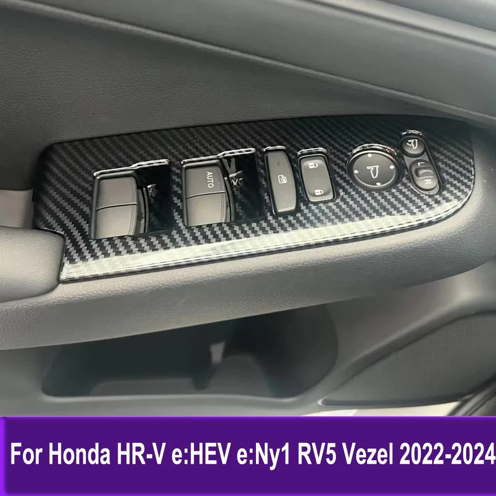 Аксессуары для интерьера для Honda HR-V e:HEV e:Ny1 RV5 Vezel 2022-2024, крышка переключателя стеклоподъемника, отделка панели подлокотника, Стайлинг автомобиля
Аксессуары для интерьера для Honda HR-V e:HEV e:Ny1 RV5 Vezel 2022-2024, крышка переключателя стеклоподъемника, отделка панели подлокотника, Стайлинг автомобиля