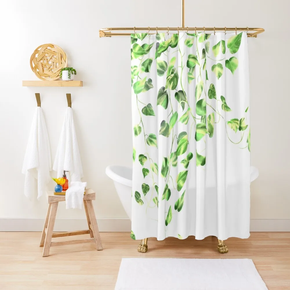 Golden Pothos - Ivy Shower Curtain Shower Set Bathroom Decor Anti-Mold Waterproof Shower Curtain
Golden Pothos - Ivy Shower Curtain Shower Set Bathroom Decor Anti-Mold Waterproof Shower Curtain