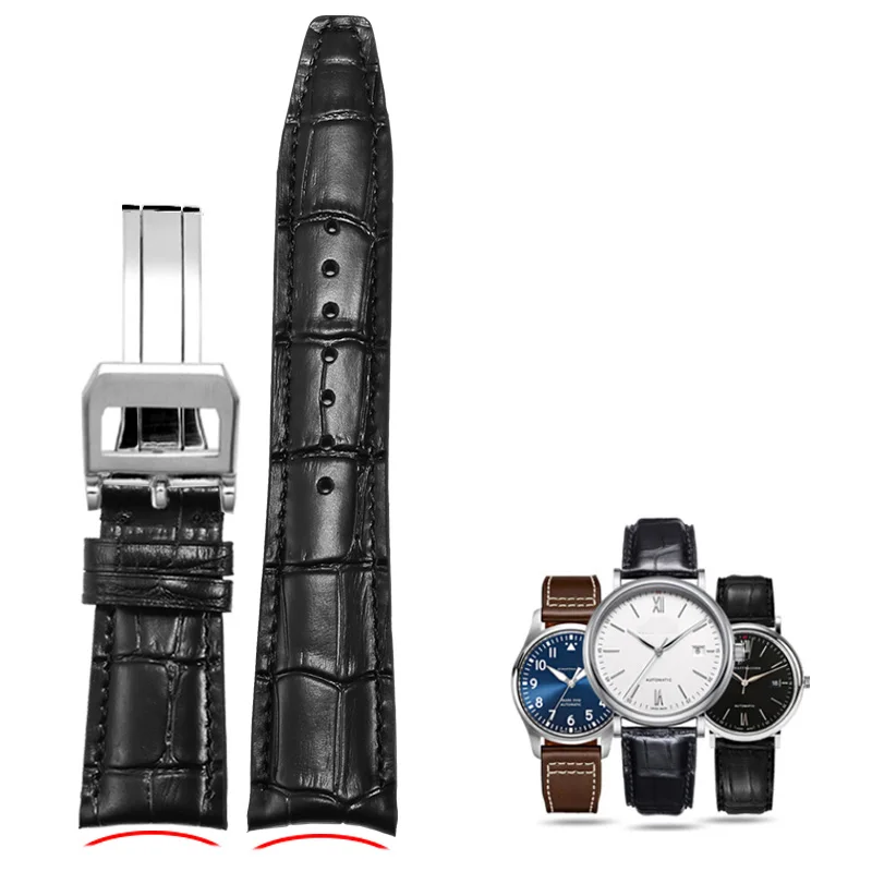 Soft Genuine Leather Arc Mouth Watchband For IWC PORTUGIESER PORTOFINO PILOT'S Series Men's Cow Leather Watch Chain
Soft Genuine Leather Arc Mouth Watchband For IWC PORTUGIESER PORTOFINO PILOT'S Series Men's Cow Leather Watch Chain