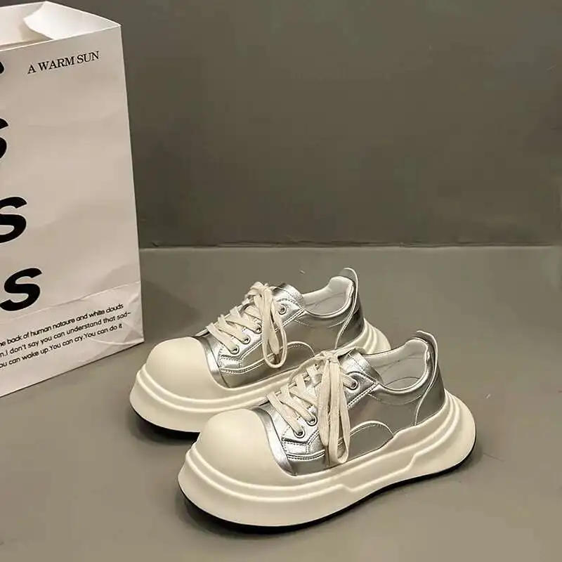 Women Casual Shoes Round Toe Height Increasing Thick Soled White Shoes For Women, 2025 New Summer Lightweight Sneakers
Women Casual Shoes Round Toe Height Increasing Thick Soled White Shoes For Women, 2025 New Summer Lightweight Sneakers