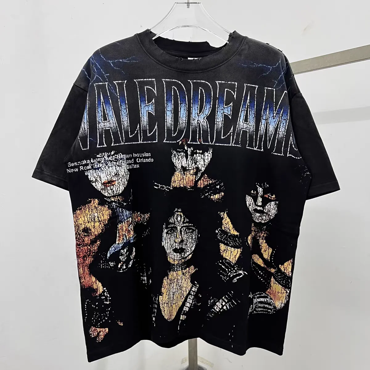 Vale T-shirts Portrait Print Loose Top Tee Men Women VALLEY Short Sleeve T Shirt
Vale T-shirts Portrait Print Loose Top Tee Men Women VALLEY Short Sleeve T Shirt