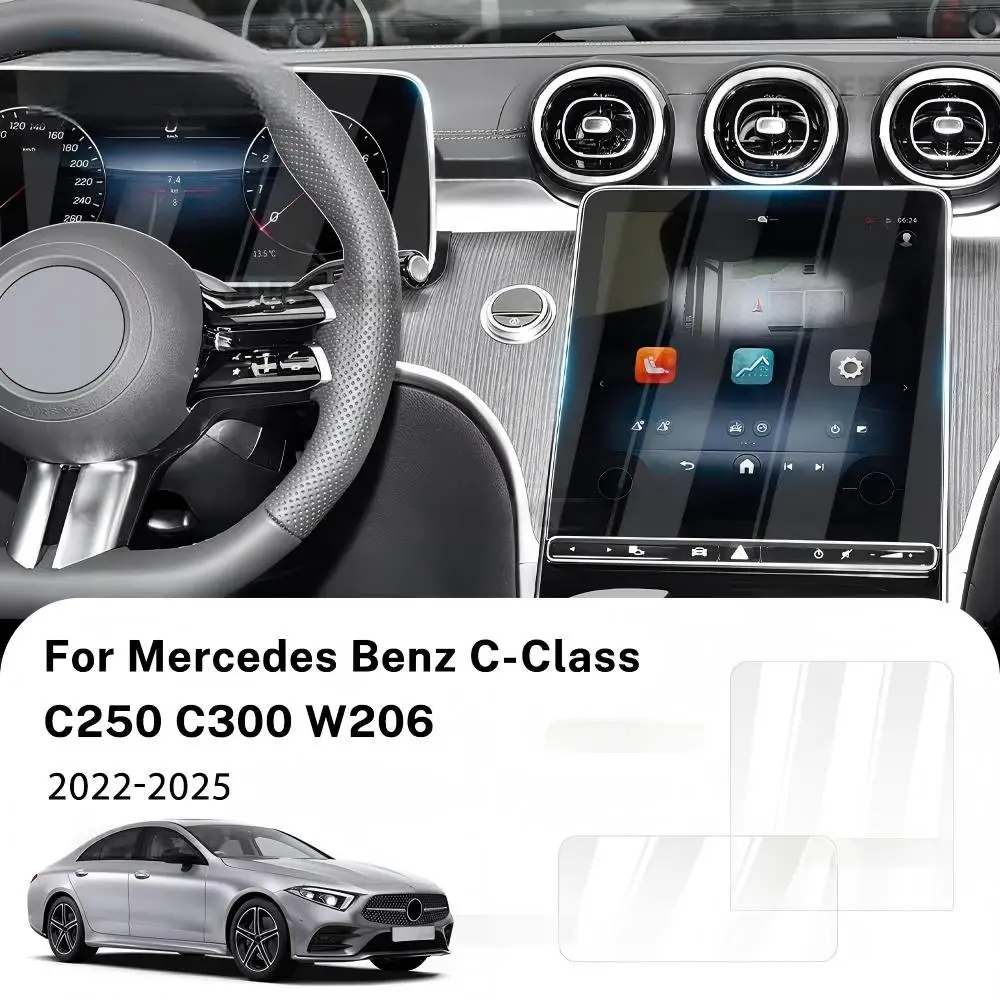 Tempered Glass Screen Protector For Mercedes Benz C Class W206 C200 C250 C300 2022 2023 2024 2025 Dashboard GPS Navigation Film
Tempered Glass Screen Protector For Mercedes Benz C Class W206 C200 C250 C300 2022 2023 2024 2025 Dashboard GPS Navigation Film