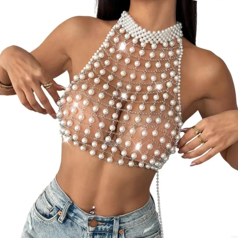 39BC Бикини-цепочка Бюстгальтер Пляжная цепочка для тела Ожерелье с жемчугом Цепочка на грудь Пляжное прикрытие
39BC Бикини-цепочка Бюстгальтер Пляжная цепочка для тела Ожерелье с жемчугом Цепочка на грудь Пляжное прикрытие