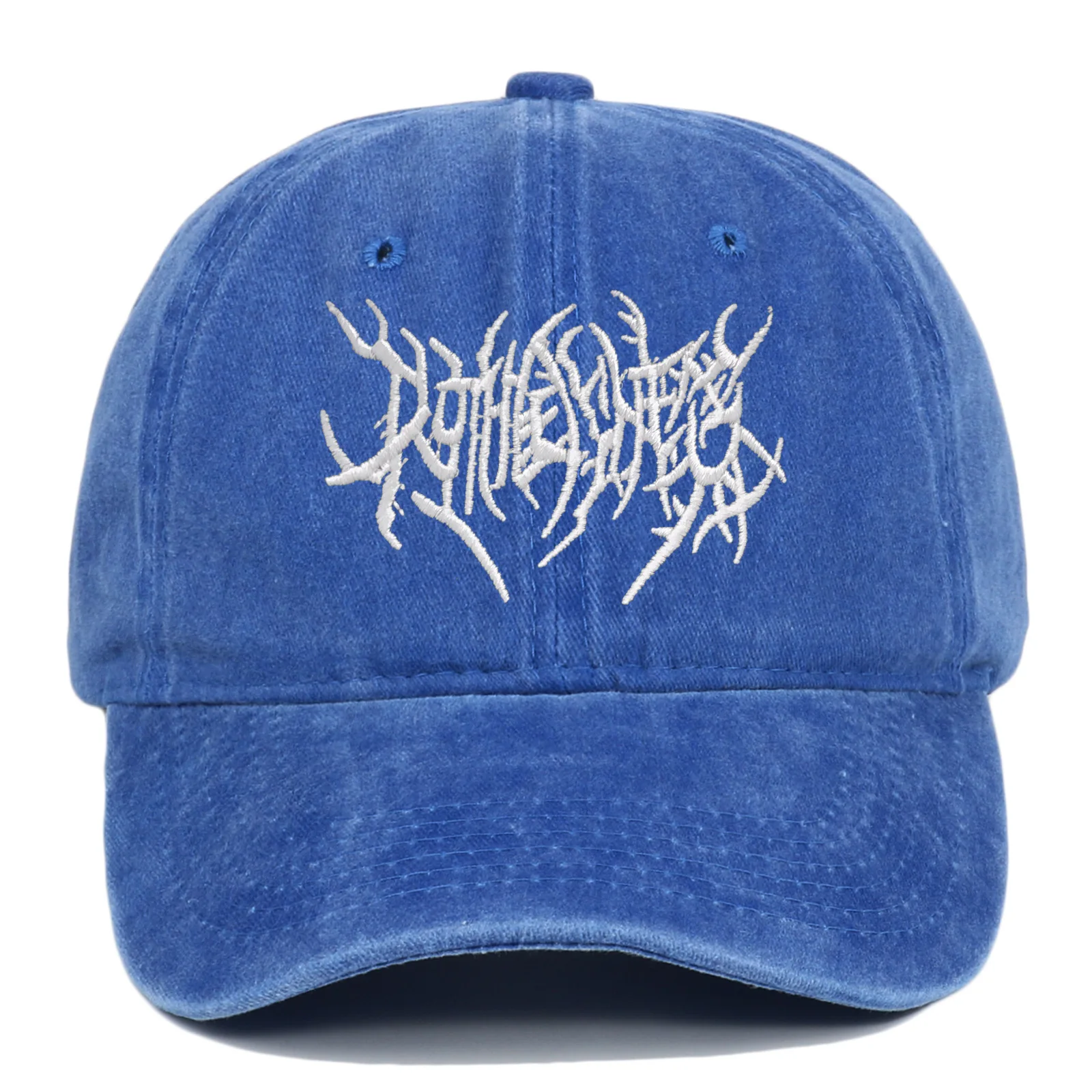 Visors Embroidery Baseball Caps Gothic Street Punk Hip-hop Distressed Faded Cap Adjustable Washed Baseball Hats
Visors Embroidery Baseball Caps Gothic Street Punk Hip-hop Distressed Faded Cap Adjustable Washed Baseball Hats
