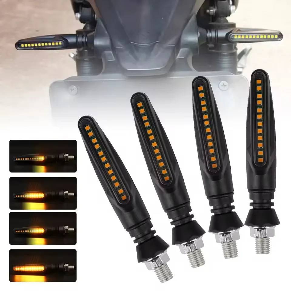 Мото светодиодный мигалка с проточной водой, гибкая мигающая сигнальная лампа, универсальный указатель поворота для мотоцикла, встроенное реле, мигалка 12 В 
Мото светодиодный мигалка с проточной водой, гибкая мигающая сигнальная лампа, универсальный указатель поворота для мотоцикла, встроенное реле, мигалка 12 В