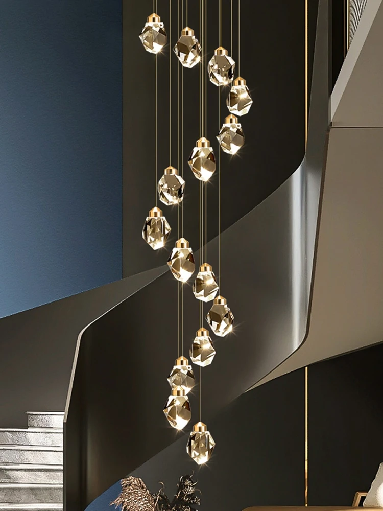Stairs Ceiling Chandelier Dining Room Luxury Crystal High Ceiling Pendant Lighting Fixtures Chandelier Modern Hanging Lamp Stair
Stairs Ceiling Chandelier Dining Room Luxury Crystal High Ceiling Pendant Lighting Fixtures Chandelier Modern Hanging Lamp Stair