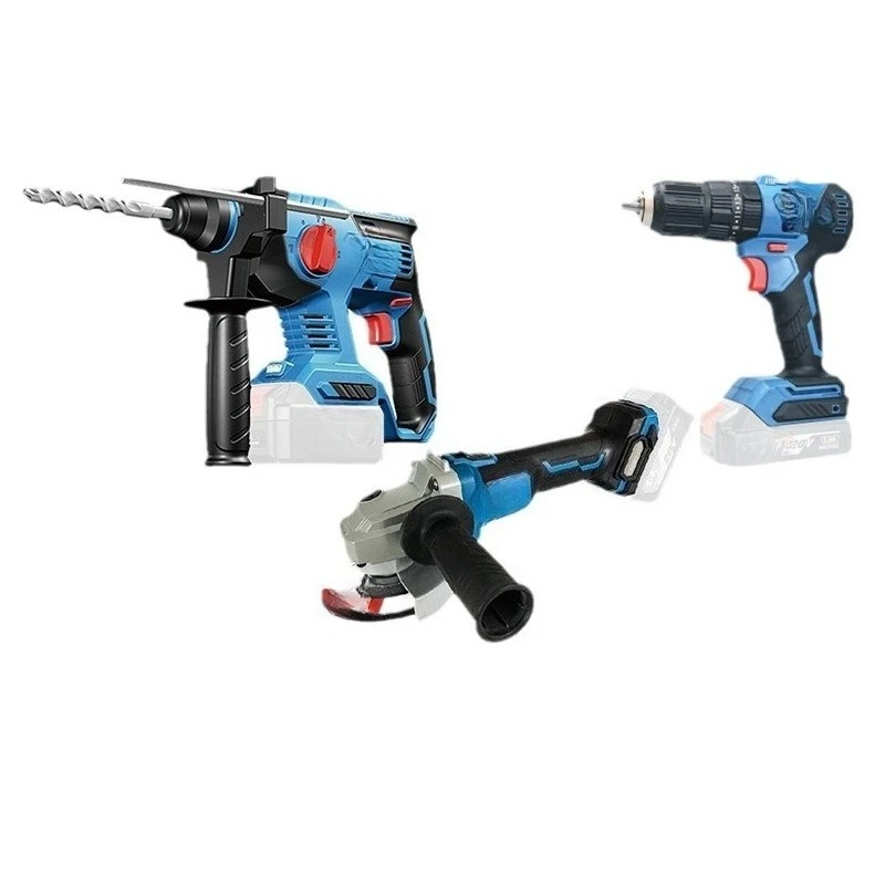 Electric hammer wrench electric drill lithium battery trimming machine set electric
Electric hammer wrench electric drill lithium battery trimming machine set electric