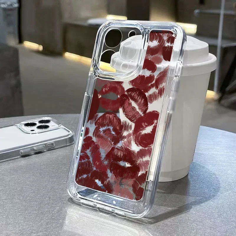 Soft Clear Phone Case For iPhone 11 Case iPhone 13 14 15 16 Pro Max 12 Pro XS Max XS Plus Red Lips Cover
Soft Clear Phone Case For iPhone 11 Case iPhone 13 14 15 16 Pro Max 12 Pro XS Max XS Plus Red Lips Cover