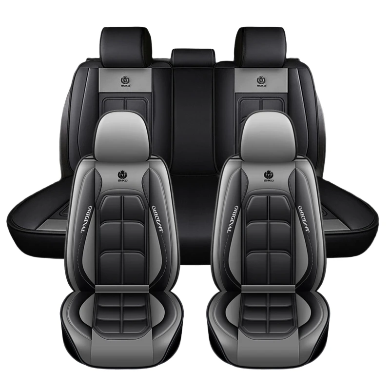 5-Seat PU Leather Car Seat Covers - Heavy-Duty Full Coverage Fit for Sedans, SUVs, Trucks - Non-Padded Easy-Clean Seat Protector
5-Seat PU Leather Car Seat Covers - Heavy-Duty Full Coverage Fit for Sedans, SUVs, Trucks - Non-Padded Easy-Clean Seat Protector