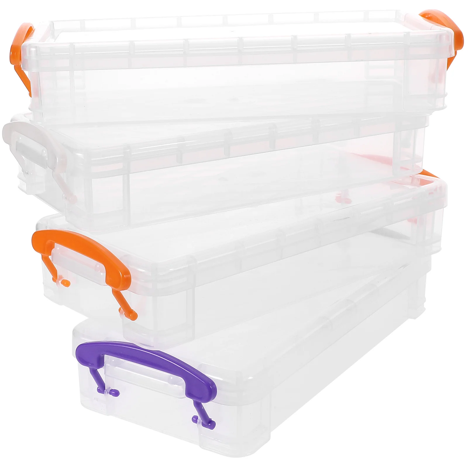 4 Pcs Pencil Case Storage Box Container Thicken Clear Plastic Stationery Organized
4 Pcs Pencil Case Storage Box Container Thicken Clear Plastic Stationery Organized