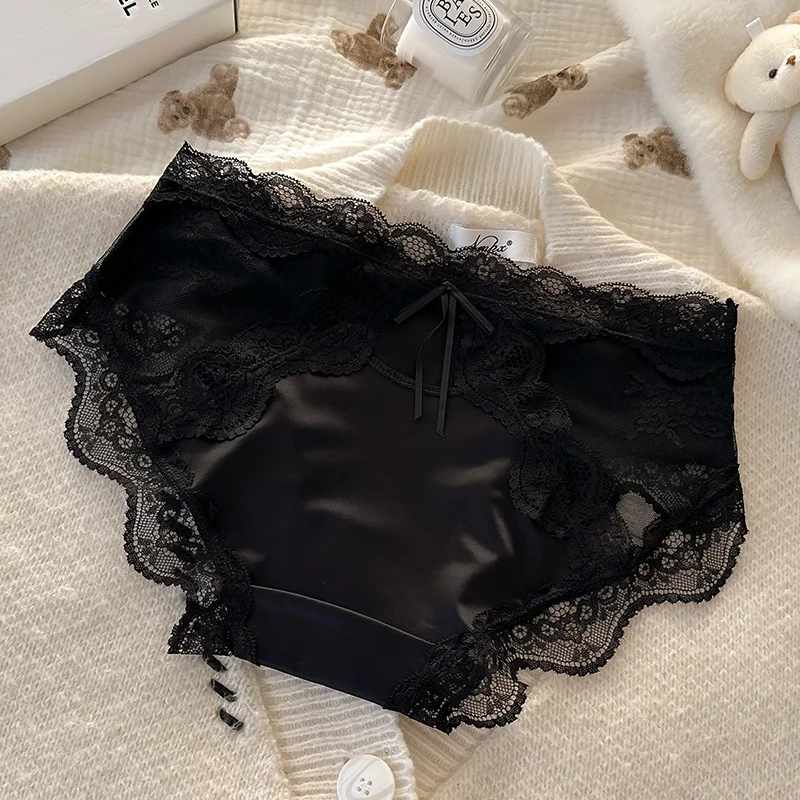 Women's Silk Face Pure Desire Style lace Underwear Women's Mid Waist Pure Cotton 7A Antibacterial Grotch Large Size Women's Unde
Women's Silk Face Pure Desire Style lace Underwear Women's Mid Waist Pure Cotton 7A Antibacterial Grotch Large Size Women's Unde