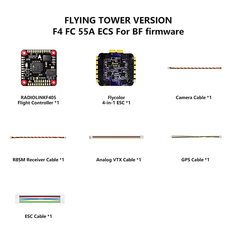 Radiolink F405 Flight Stack F405 Flight Control 55A ESC 3-6S BMI270 Gyro For Transmitter Drone Quadcopter FPV 
Radiolink F405 Flight Stack F405 Flight Control 55A ESC 3-6S BMI270 Gyro For Transmitter Drone Quadcopter FPV