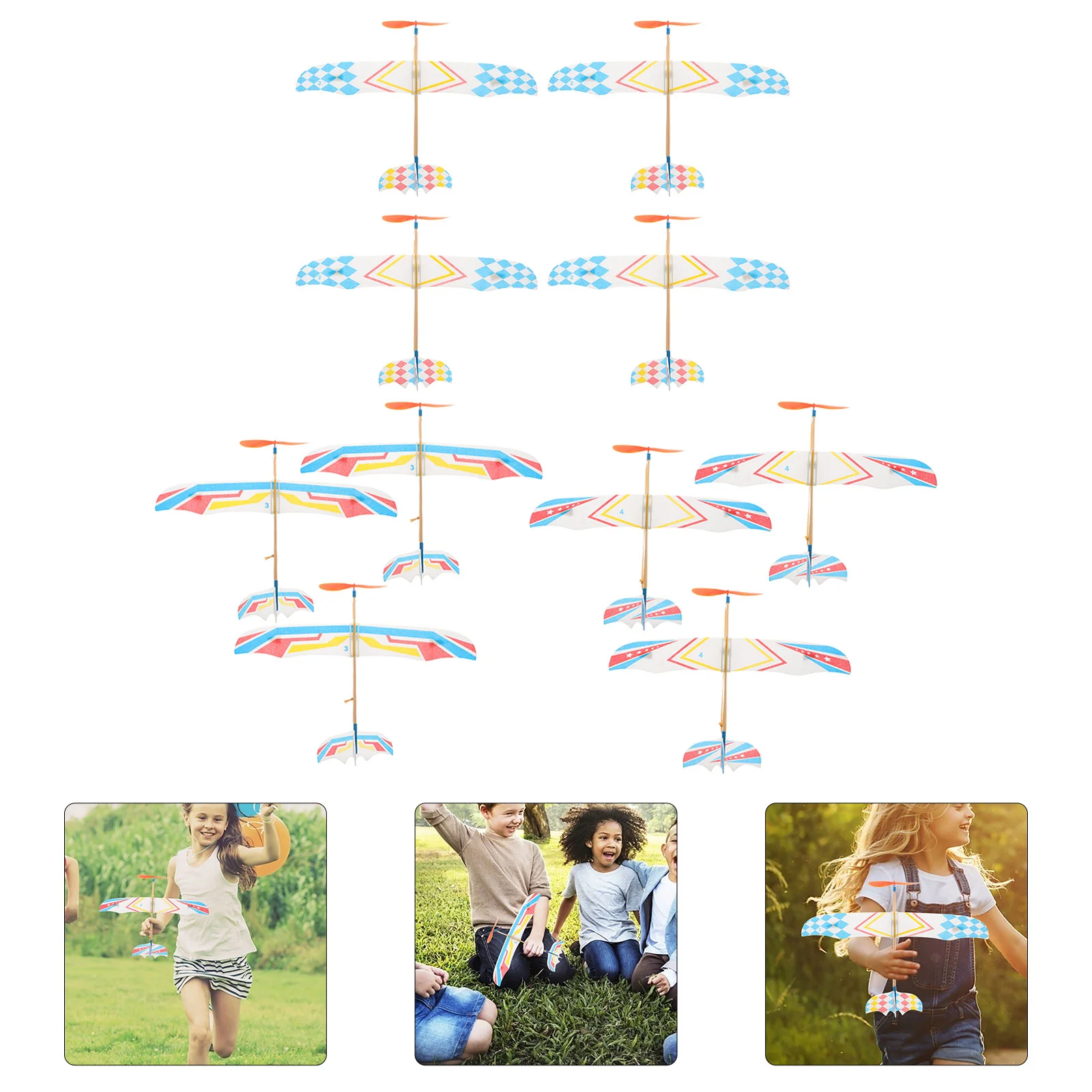 10 Pcs Summer Toys Kids Airplane Model Rubber Band Powered Beach Wooden Handmade Plastic Boy
10 Pcs Summer Toys Kids Airplane Model Rubber Band Powered Beach Wooden Handmade Plastic Boy