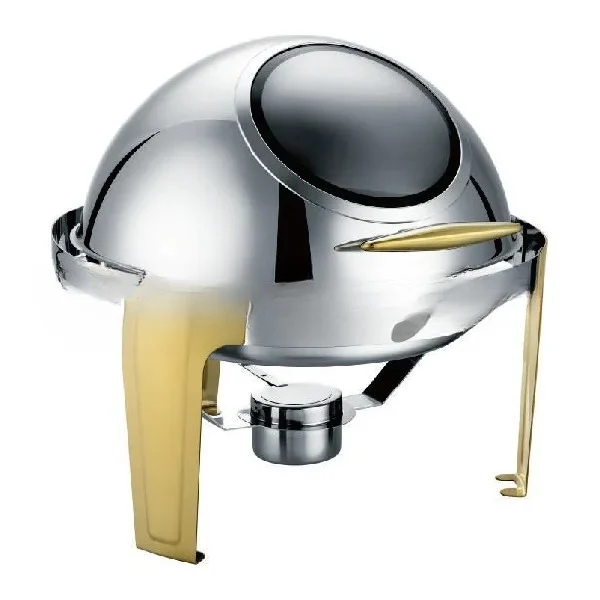 Golden Luxury Round Visible Hot Pot with Glass Cover 6L Capacity Roll Top Design for Buffet Catering
Golden Luxury Round Visible Hot Pot with Glass Cover 6L Capacity Roll Top Design for Buffet Catering
