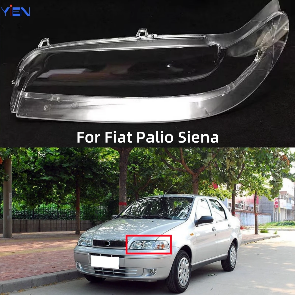 For Fiat Palio Siena Accessories Car Head Lamp Cover Replace The Original Lampshade
For Fiat Palio Siena Accessories Car Head Lamp Cover Replace The Original Lampshade