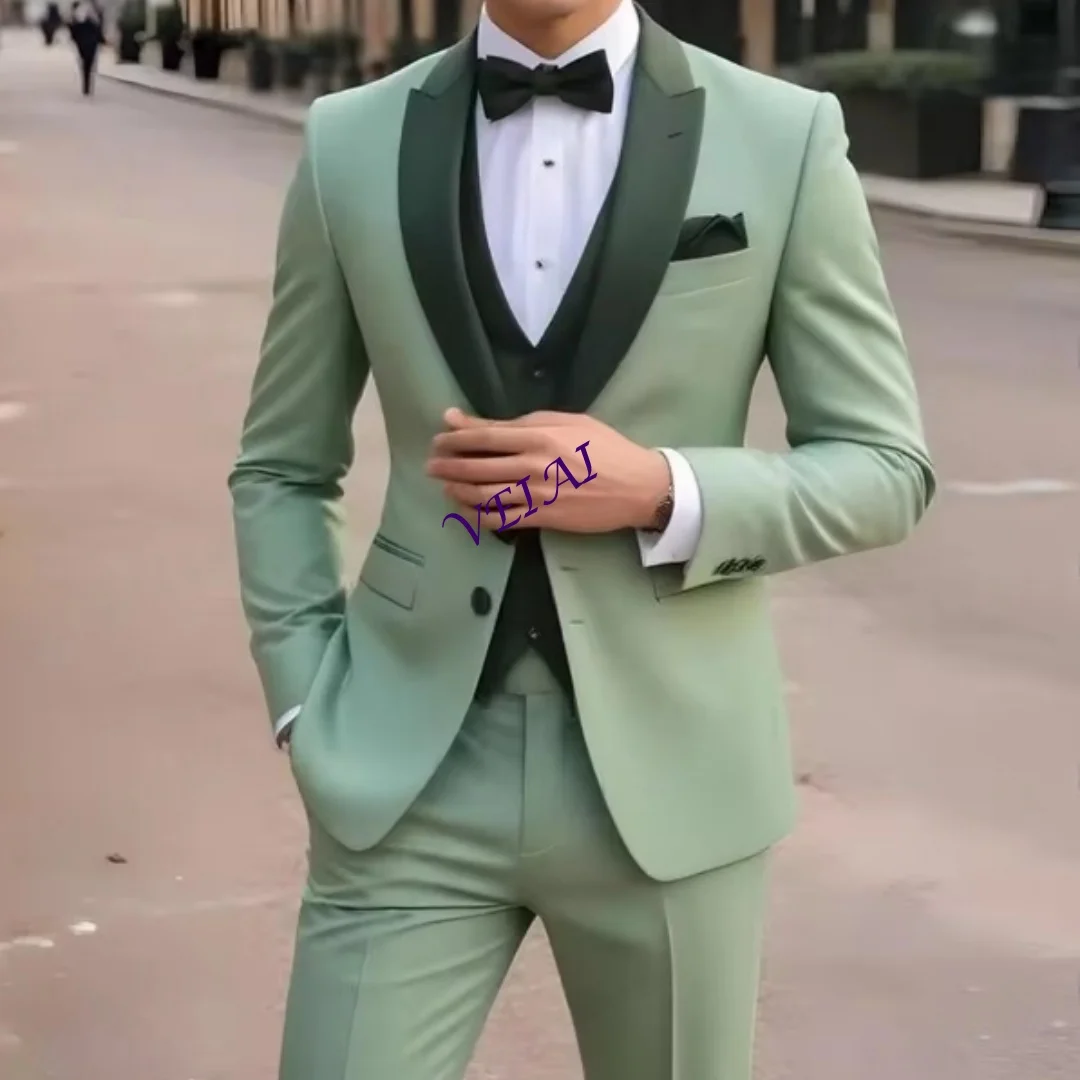 Светло-зеленый и темно-зеленый мужской костюм по индивидуальному заказу, жених, жениха, свадебной вечеринки, выпускного вечера, деловые мужские смокинги, комплект из 3 предметов, пиджак, жилет P
Светло-зеленый и темно-зеленый мужской костюм по индивидуальному заказу, жених, жениха, свадебной вечеринки, выпускного вечера, деловые мужские смокинги, комплект из 3 предметов, пиджак, жилет P