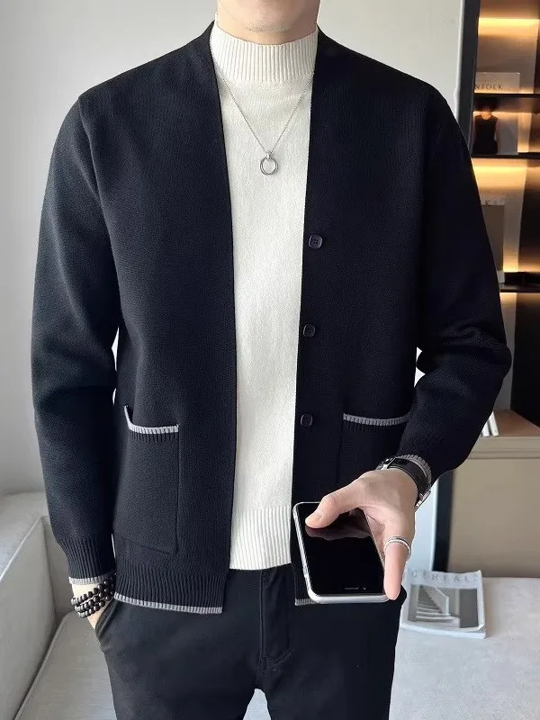 Модный мужской вязаный открытый кардиган, свитер, приталенный крой, повседневная верхняя одежда, осенняя новинка, модный универсальный длинный свеч V-Ne
Модный мужской вязаный открытый кардиган, свитер, приталенный крой, повседневная верхняя одежда, осенняя новинка, модный универсальный длинный свеч V-Ne