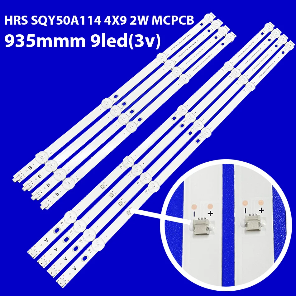 Светодиодная ТВ-бар HRS_SQY50A114_4X9_2W_MCPCB 12mm_V2 E486558 Для AKAI AKTV5036S Комплект светодиодной подсветки KS500SM4K RLDED5098 B UHD PLED5042
Светодиодная ТВ-бар HRS_SQY50A114_4X9_2W_MCPCB 12mm_V2 E486558 Для AKAI AKTV5036S Комплект светодиодной подсветки KS500SM4K RLDED5098 B UHD PLED5042