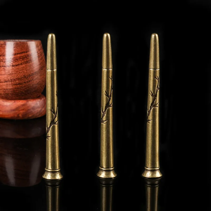 Bamboo Leaf Pattern Pure Copper Smoking Tobacco Pipe Nozzle Cleaner Tamper Tool Tobacco Pipe Pressure Bar 1 Pieces
Bamboo Leaf Pattern Pure Copper Smoking Tobacco Pipe Nozzle Cleaner Tamper Tool Tobacco Pipe Pressure Bar 1 Pieces