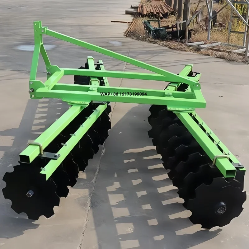 3 Point Hitch Disc Harrow for Tractors - Ideal for Hard Lands in Farms, Orchards & Home Use
3 Point Hitch Disc Harrow for Tractors - Ideal for Hard Lands in Farms, Orchards & Home Use