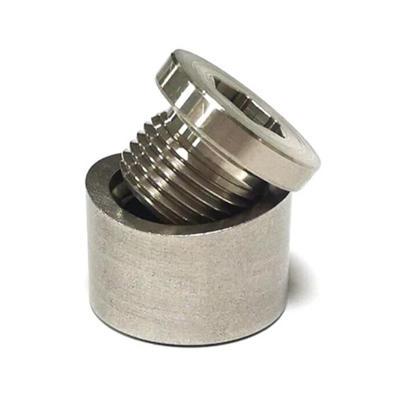 Oxygen Sensor Stainless Steels Bung Plug Nut Stepped Mounting Cap Kit Plug Nut Plug Wideband Nut Fitting Weld Bungs M18X1.5
Oxygen Sensor Stainless Steels Bung Plug Nut Stepped Mounting Cap Kit Plug Nut Plug Wideband Nut Fitting Weld Bungs M18X1.5