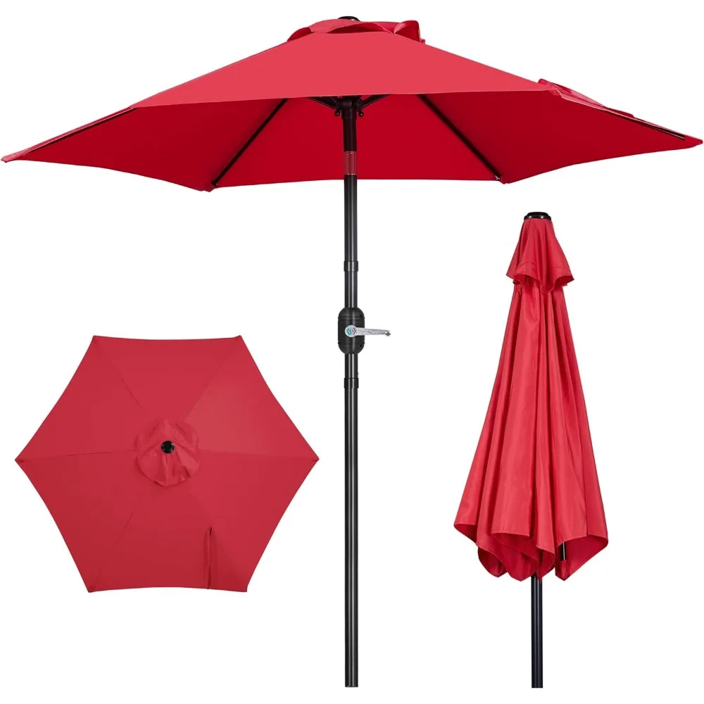 Patio Umbrella, 7.5FT Outdoor Table Market Umbrella with Push Button Tilt and Crank, Yard Sun Shade w/Sturdy Ribs UV Protection
Patio Umbrella, 7.5FT Outdoor Table Market Umbrella with Push Button Tilt and Crank, Yard Sun Shade w/Sturdy Ribs UV Protection