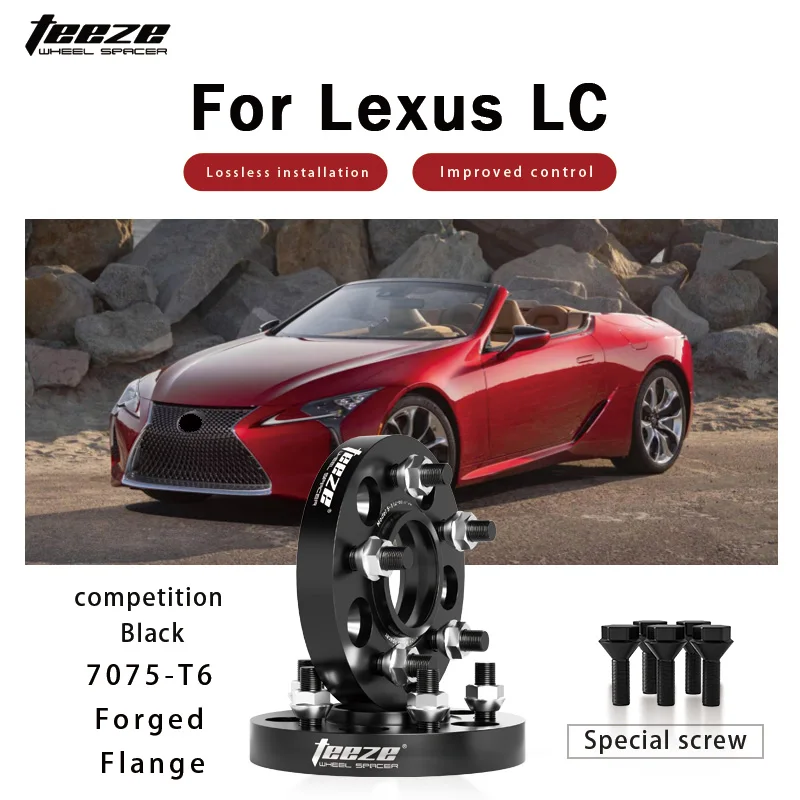 Teeze 2/4pcs 5x120 CB60.1mm M14x1.5 Hub Centric Black Forged wheel spacer For Lexus LC Flange Plate15/20/25/30/35mm
Teeze 2/4pcs 5x120 CB60.1mm M14x1.5 Hub Centric Black Forged wheel spacer For Lexus LC Flange Plate15/20/25/30/35mm