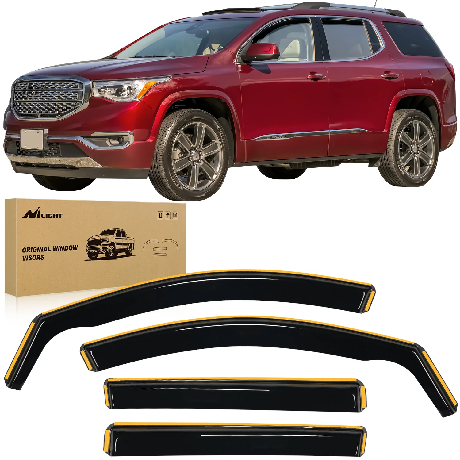 Nilight Window Visor Compatible with GMC Terrain 2018 2019 2020 2021 2022 2023 2024 Vent Window Visors,Rain Guards Acrylic-4pcs
Nilight Window Visor Compatible with GMC Terrain 2018 2019 2020 2021 2022 2023 2024 Vent Window Visors,Rain Guards Acrylic-4pcs