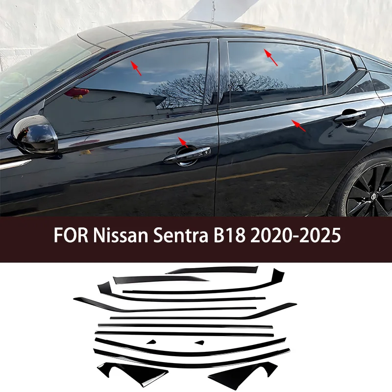 Car accessories FIT For Nissan Sentra B18 2020-2025 Stainless steel black Exterior Window Molding Strip Sill side Cover Trim
Car accessories FIT For Nissan Sentra B18 2020-2025 Stainless steel black Exterior Window Molding Strip Sill side Cover Trim