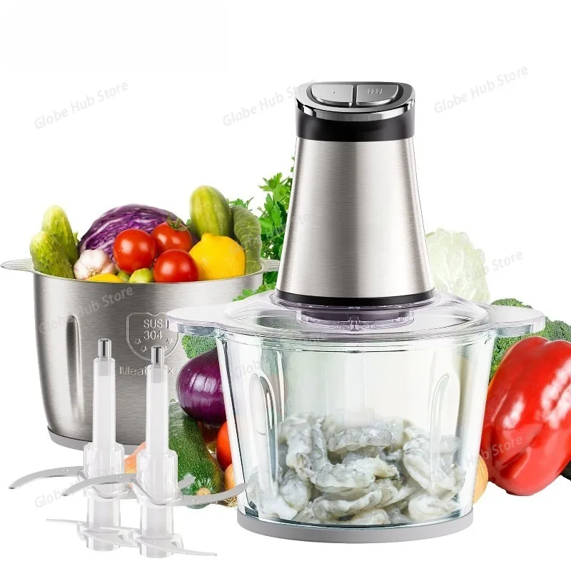 Mini Electric Food Chopper with 2 Bowls, 2 Bi-Level Blades for Baby Food Meat Onion Processing
Mini Electric Food Chopper with 2 Bowls, 2 Bi-Level Blades for Baby Food Meat Onion Processing