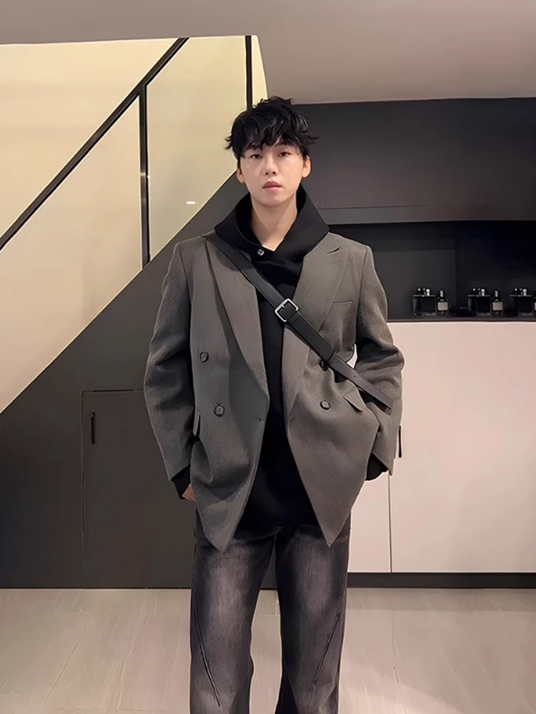 ay oulder Pad Men's Suit Jaet Autumn Winter Korean Sle Casual College Faion Wedding Cus-made Long Sve Coat
ay oulder Pad Men's Suit Jaet Autumn Winter Korean Sle Casual College Faion Wedding Cus-made Long Sve Coat