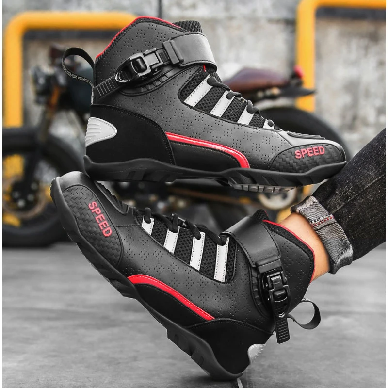 Four Seasons Motorcycle Shoes Riding Shoes Male Knightoff-road Boots Racing Short Boots Motorcycle Equipment
Four Seasons Motorcycle Shoes Riding Shoes Male Knightoff-road Boots Racing Short Boots Motorcycle Equipment