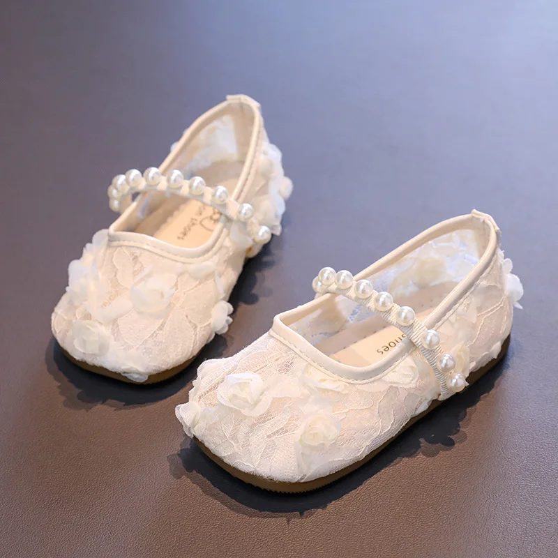 Girls' Floral Petal Flats Spring Summer 2026, Sweet Mesh Pearl Solid Color Mesh Flats Toddlers and Young Children Dancing Party
Girls' Floral Petal Flats Spring Summer 2026, Sweet Mesh Pearl Solid Color Mesh Flats Toddlers and Young Children Dancing Party