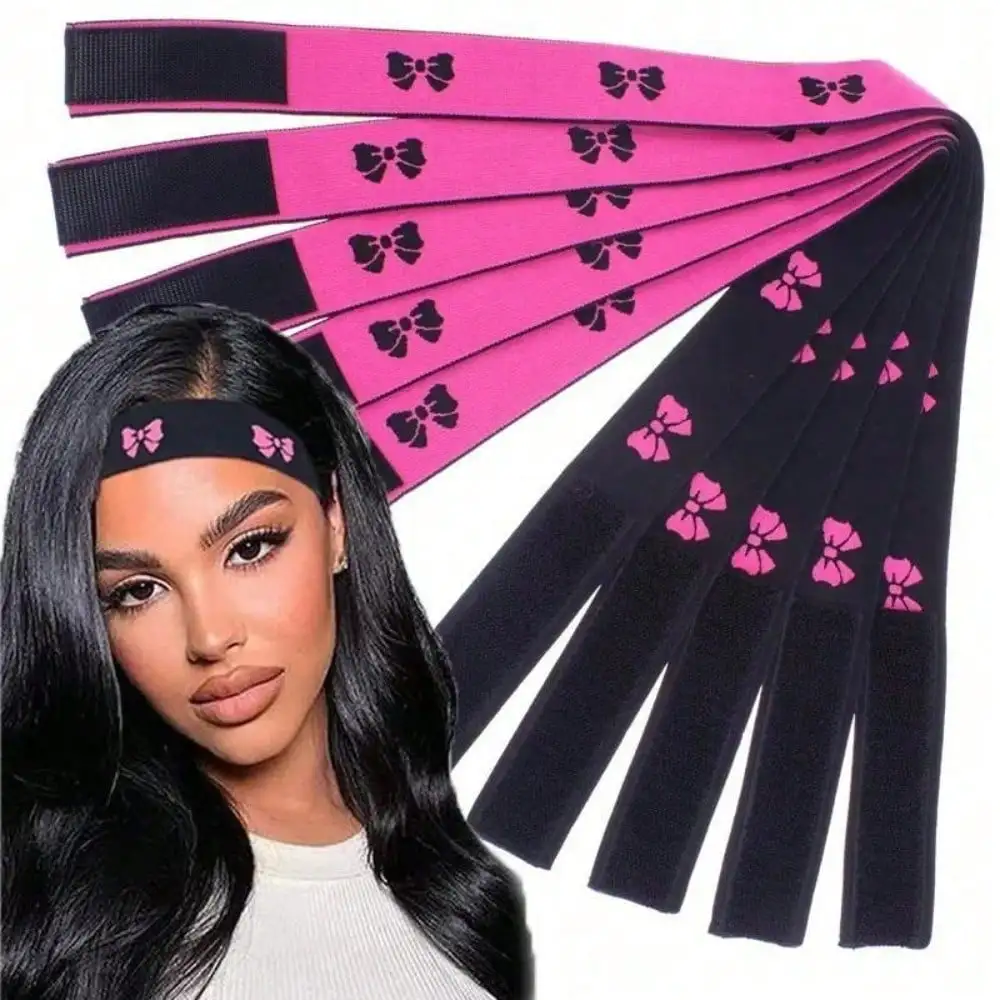 2Pcs Elastic Lace Melting Bands for Wigs Lace Front Edge Wrap to Lay Edges Adjustable Tie Bow Headband Black for Frontal Wig for Travel Salon Home for Women for Mom
2Pcs Elastic Lace Melting Bands for Wigs Lace Front Edge Wrap to Lay Edges Adjustable Tie Bow Headband Black for Frontal Wig for Travel Salon Home for Women for Mom