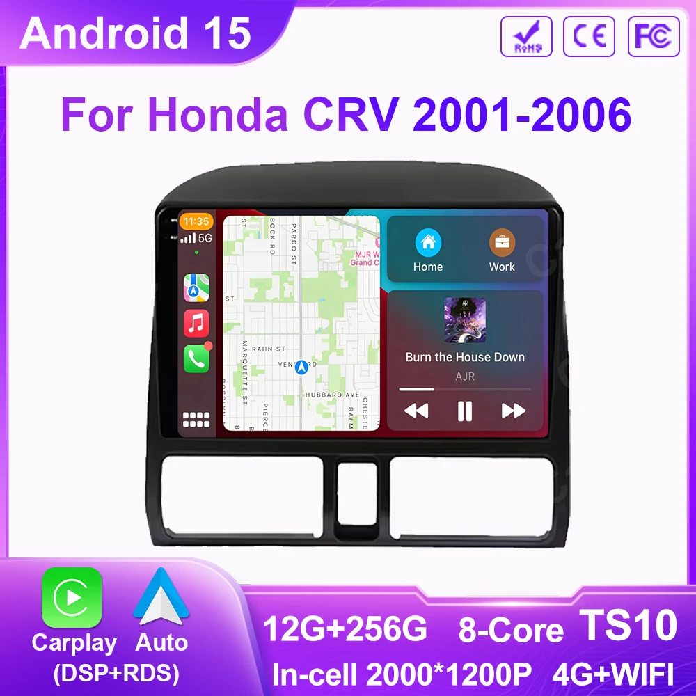 Car Radio For Honda CRV 2001-2006 Autoradio Multimedia Carplay Wireless Android Auto Stereo Car 8Core wifi gps Car Stereo Video
Car Radio For Honda CRV 2001-2006 Autoradio Multimedia Carplay Wireless Android Auto Stereo Car 8Core wifi gps Car Stereo Video