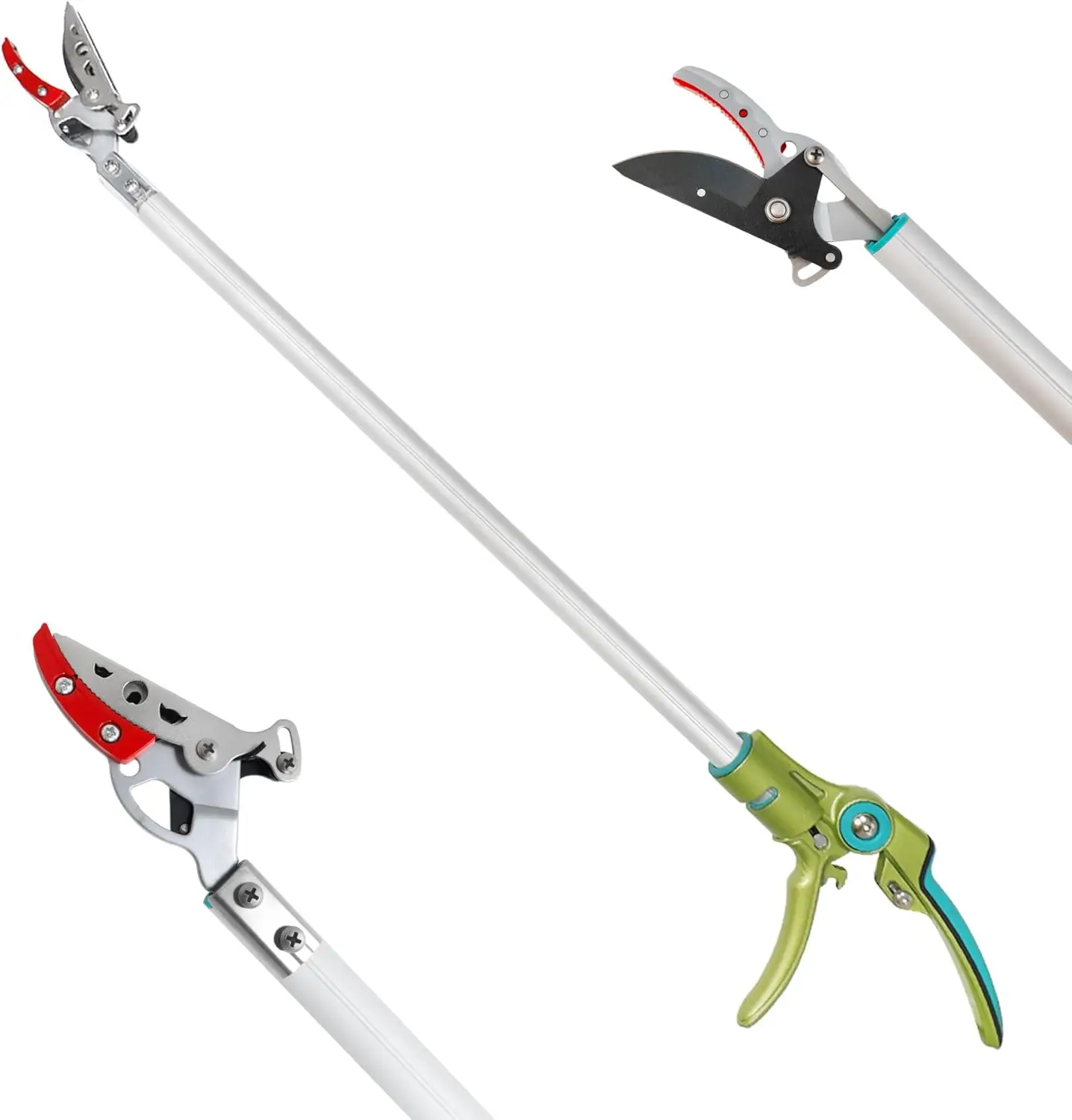 32 Inch Cut and Hold Pole Pruner - Lightweight Long Reach Tree Trimmer, Snip & Grip Technology, 1/2" Cutting Capacity, One-Hand Fruit Picker for Garden
32 Inch Cut and Hold Pole Pruner - Lightweight Long Reach Tree Trimmer, Snip & Grip Technology, 1/2" Cutting Capacity, One-Hand Fruit Picker for Garden