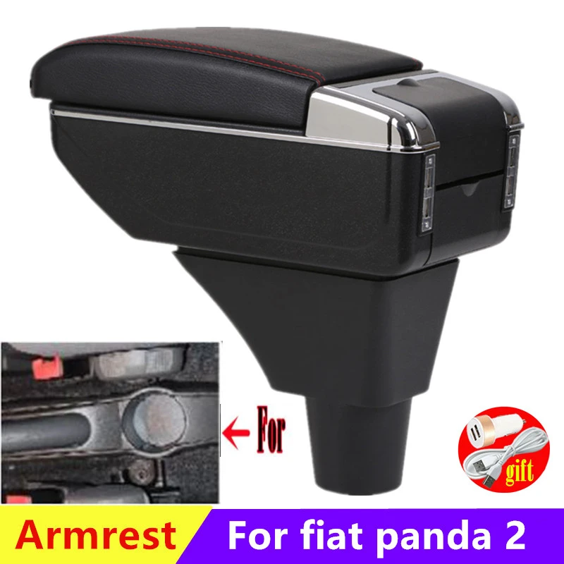 NEW For fiat panda 2 car armrest Center console Storage box with USB interior car accessorie
NEW For fiat panda 2 car armrest Center console Storage box with USB interior car accessorie