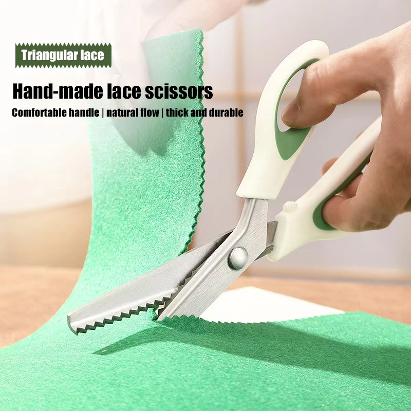 Lace cut Sawtooth tailor cut stainless steel hand cut sewing scissors DIY essential sewing tools
Lace cut Sawtooth tailor cut stainless steel hand cut sewing scissors DIY essential sewing tools