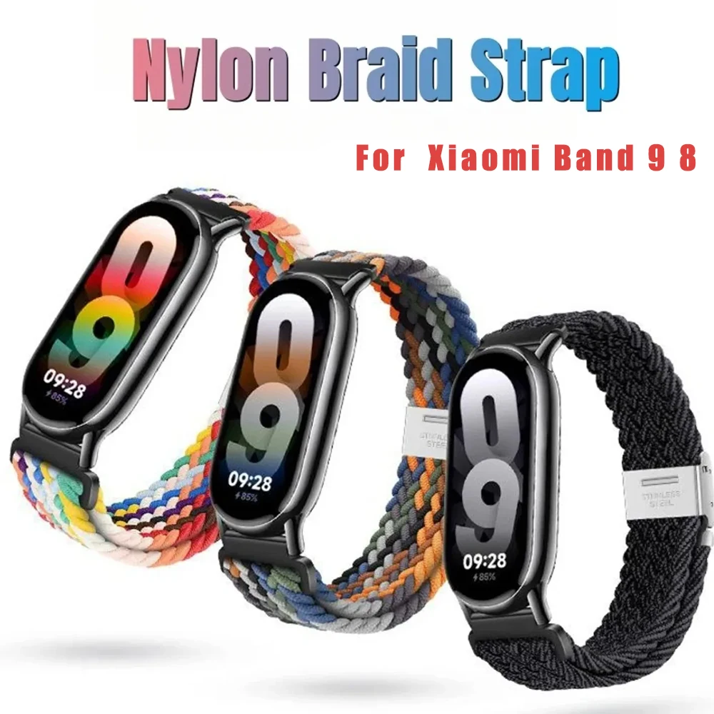 Nylon Braid Strap for Xiaomi Smart Band 8 9 Replacement Bracelect Watchband Belt Xiomi Band 9 Metal Buckle Wrist Strap Supplies
Nylon Braid Strap for Xiaomi Smart Band 8 9 Replacement Bracelect Watchband Belt Xiomi Band 9 Metal Buckle Wrist Strap Supplies