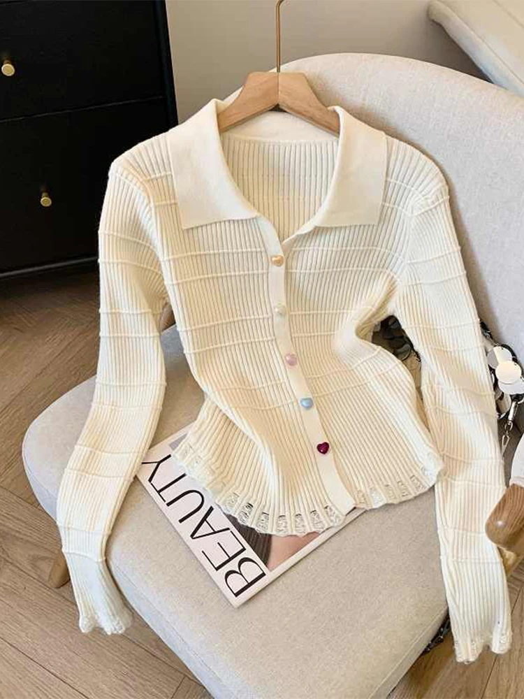 Women White Striped Cardigan Sweater Aesthetic Y2k Long Sleeve Knitted Sweater Jumper Harajuku Vintage 2000s Clothes 2024 Autumn
Women White Striped Cardigan Sweater Aesthetic Y2k Long Sleeve Knitted Sweater Jumper Harajuku Vintage 2000s Clothes 2024 Autumn