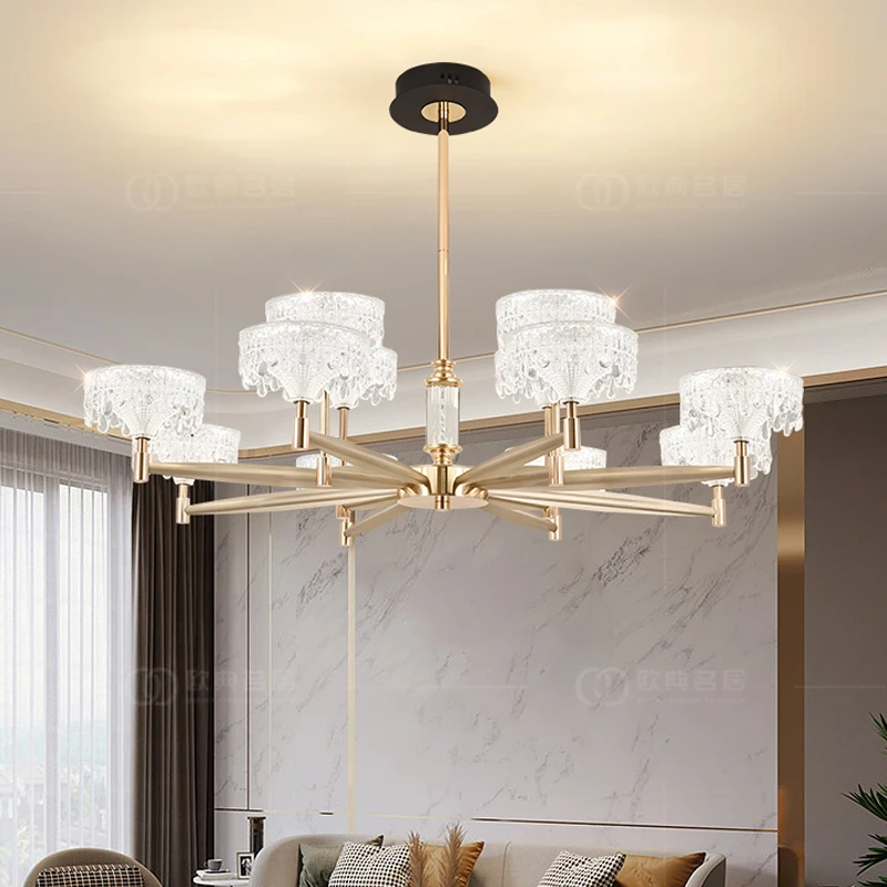 Living room chandelier modern simple atmosphere dining room light luxury living room light 2025 new hall main light
Living room chandelier modern simple atmosphere dining room light luxury living room light 2025 new hall main light